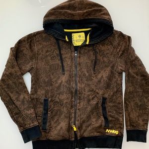 ANALOG (BURTON) Zip Hoodie Heavy Weight Size Small